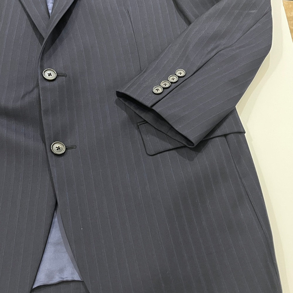 Brooks Brothers 1818 Madison 41R Vitale Barberis Canonico Navy Pinstripe Blazer - Picture 8 of 12